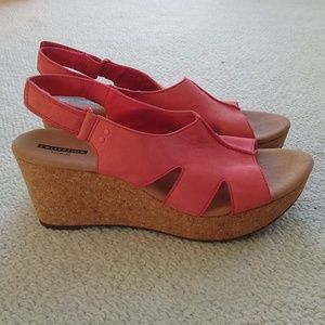 Clarks Coral Wedges